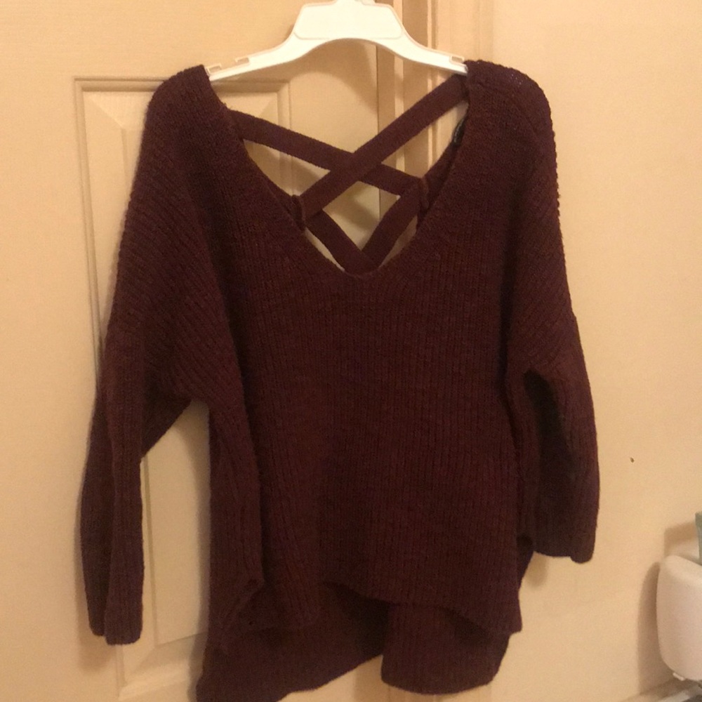 Maroon long sleeve shirt from express!